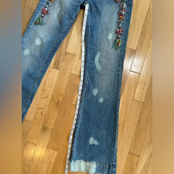 COPY - Extremely RARE Vintage Allen B by Allen Schwartz Jewelled Jeans women’s … - Picture 12 of 15